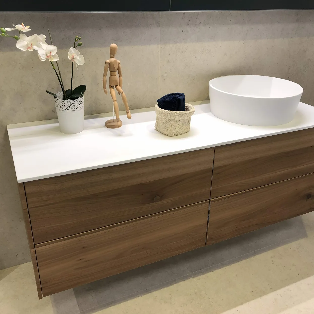 Mobile bagno noce antico biondo Pellizzari