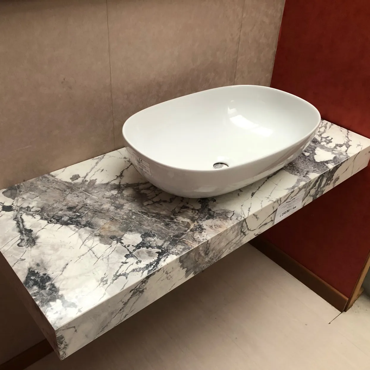 Mensola in gres artigianale Pellizzari prezzo outlet