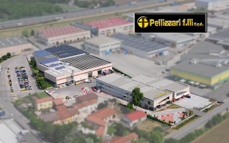 Vista aerea punto vendita Pellizzari di Gambellara (Vicenza)