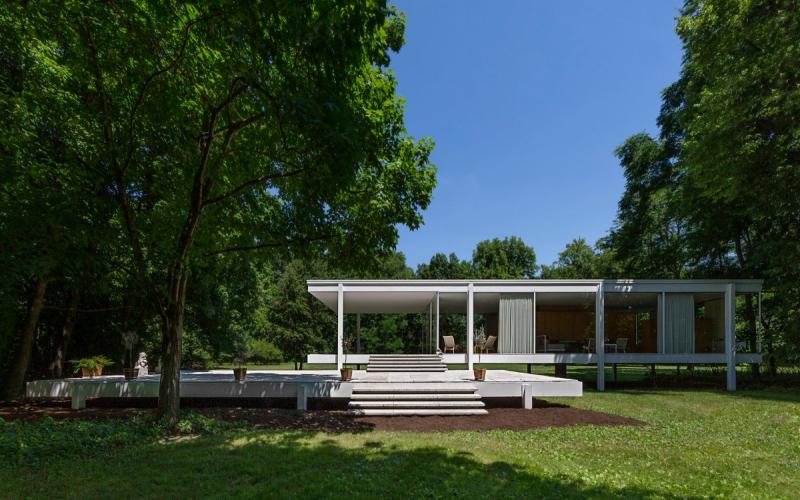 Farnsworth House - Architetto Mies Van Der Rohe - Plano, Illinois, USA