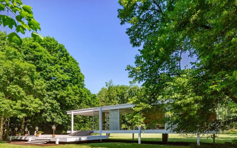 Farnsworth House - Architetto Mies Van Der Rohe - Plano, Illinois, USA