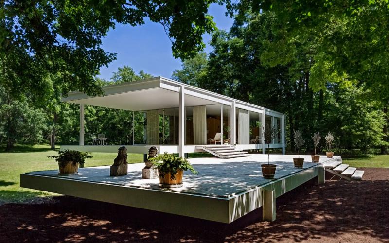 Farnsworth House - Architetto Mies Van Der Rohe - Plano, Illinois, USA