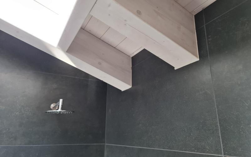 bathroom dark tiles stoneware cementine Vicenza