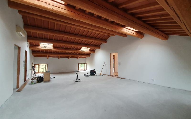 attic floor wood parquet Vicenza