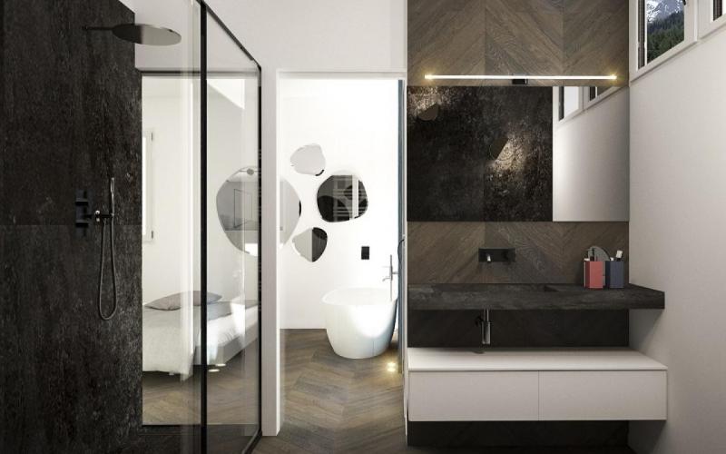 Bagno moderno: un progetto di bagno per una casa a Vicenza