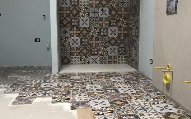 Bathroom renovation cementine Vicenza