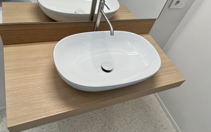 mensole bagno in legno