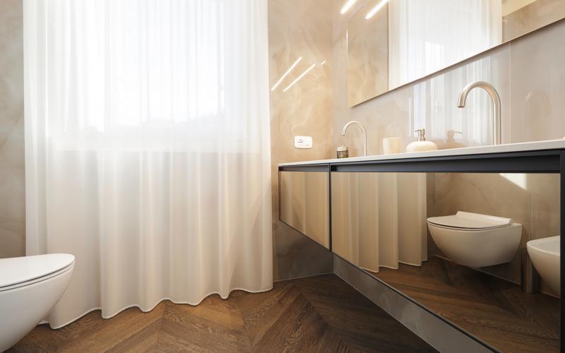 Classic wall-mounted bathroom unit Vicenza