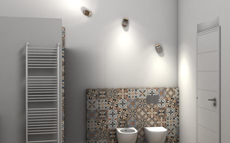 Modern bathroom Vicenza cementine