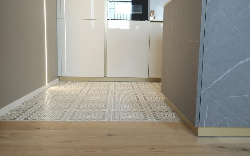 parquet pavimento legno e mosaico