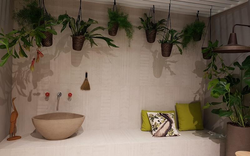 bagno naturale verde colore casa interior design Vicenza