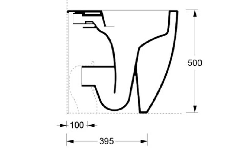 Vaso wc da 50, a terra e a filo pavimento Arkitea