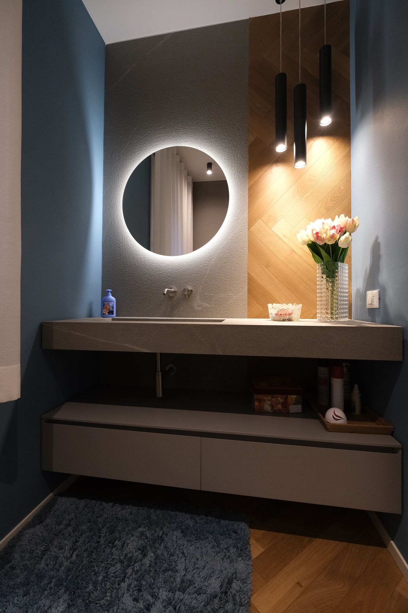 arredamento bagno gres e legno