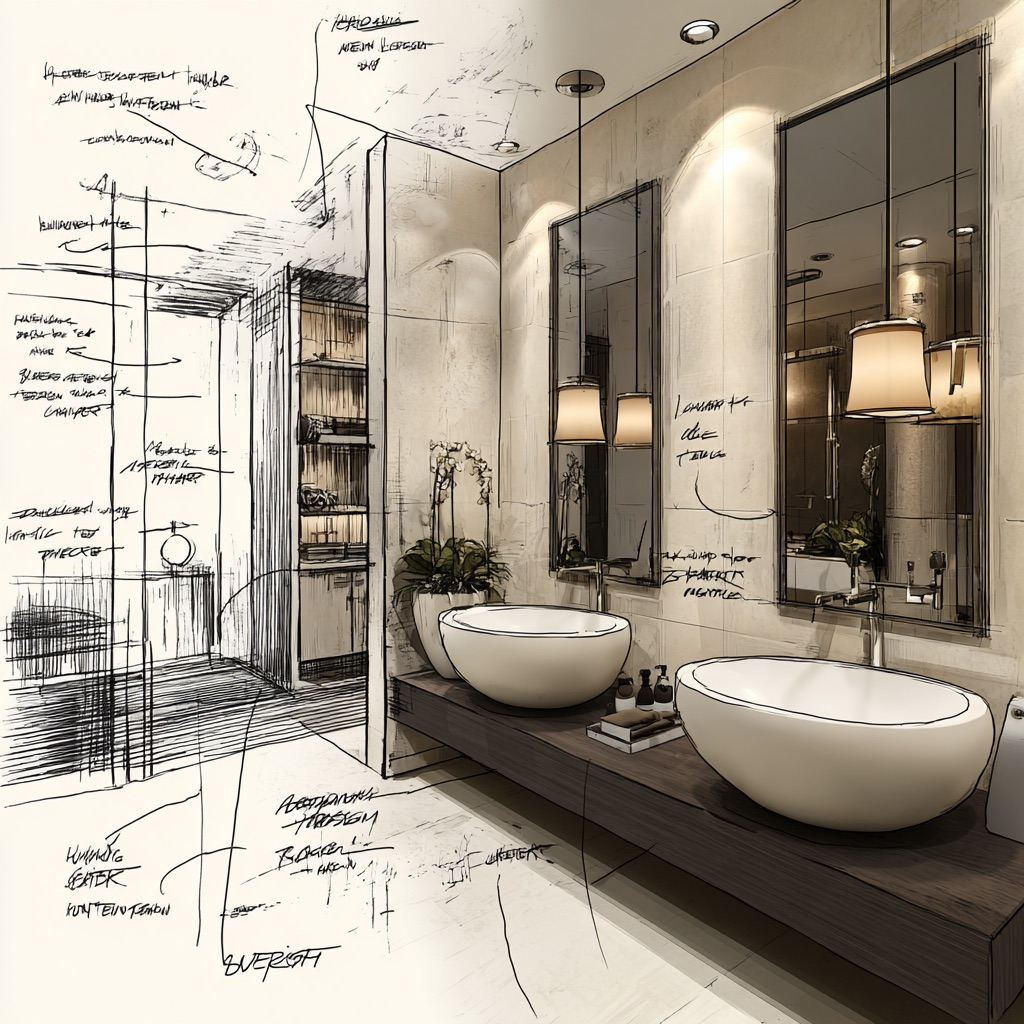 Doppio lavabo in bagno, idee e soluzione