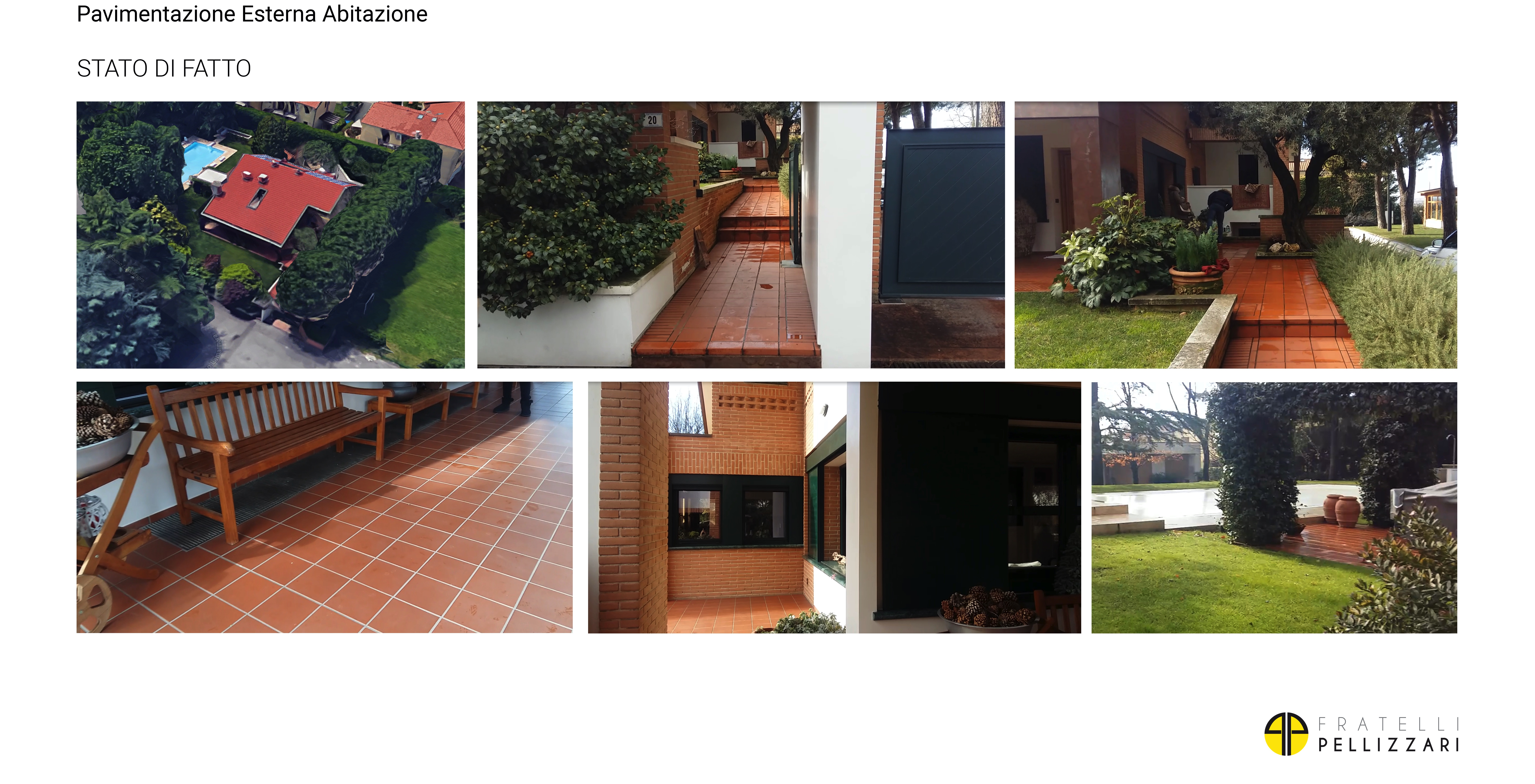 pavimenti esterni prima e dopo