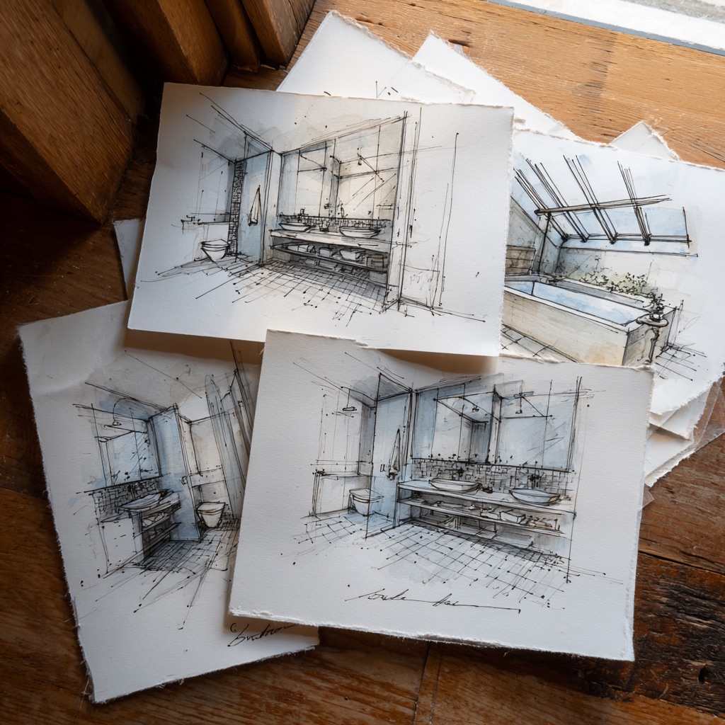 Progetti per bagno mansarda