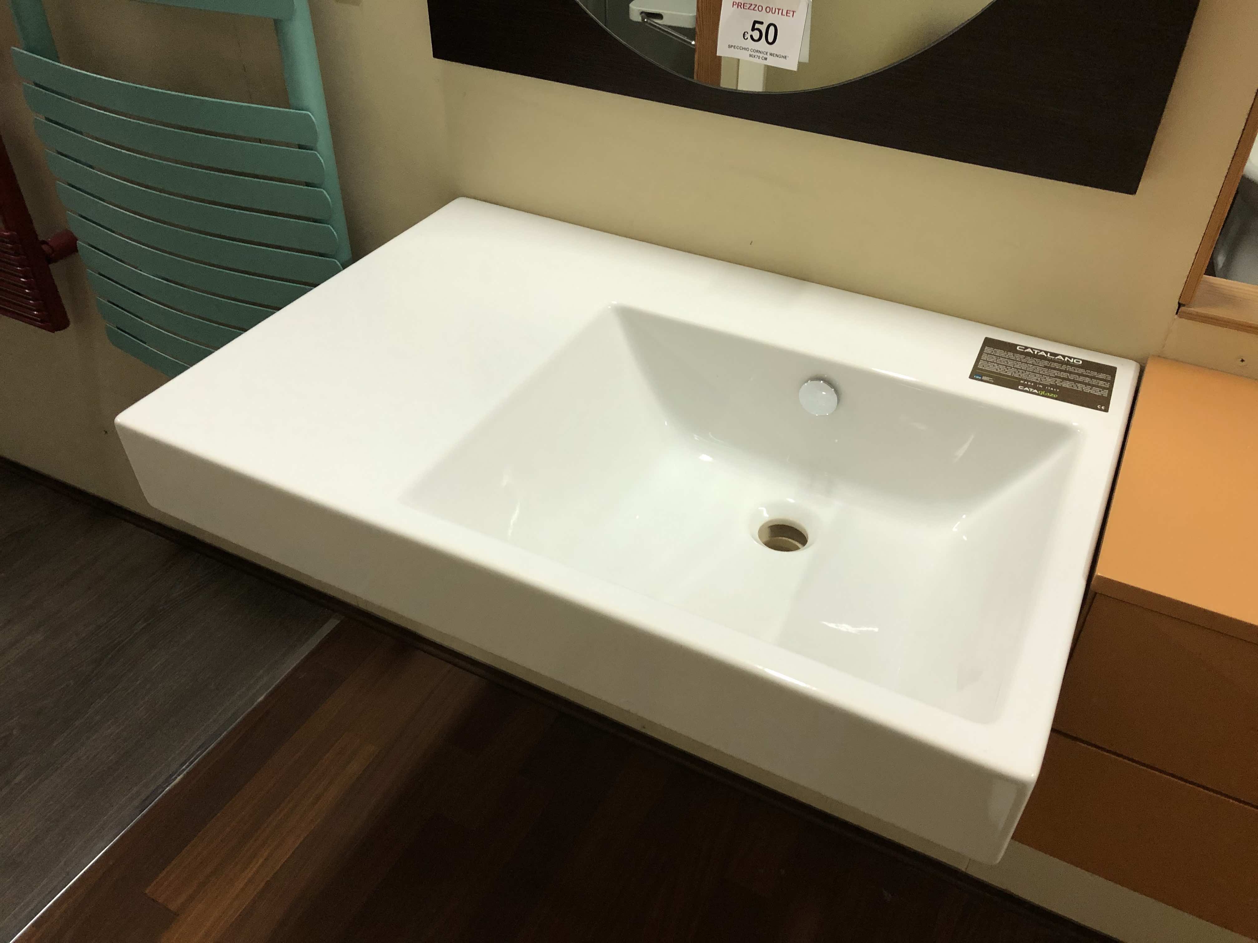 Lavabo in ceramica catalano Pellizzari fratelli outlet