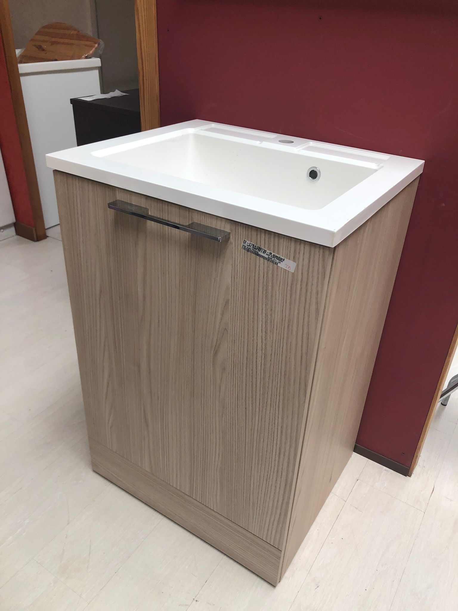 Mobile lavatoio Bolle arbi Olmo Perla lavabo ceramica