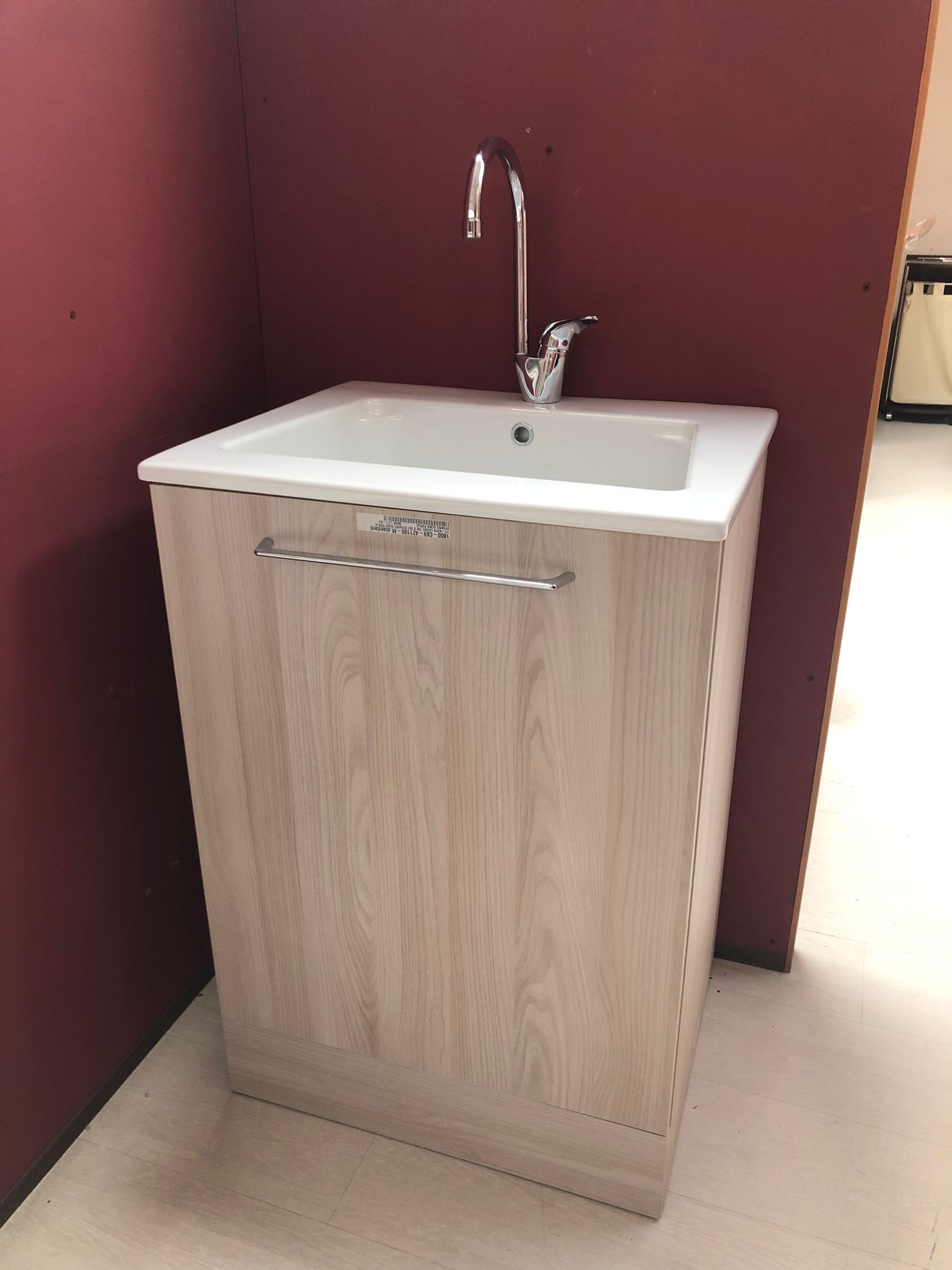 Mobile lavatoio Bolle arbi Olmo Perla lavabo ceramica