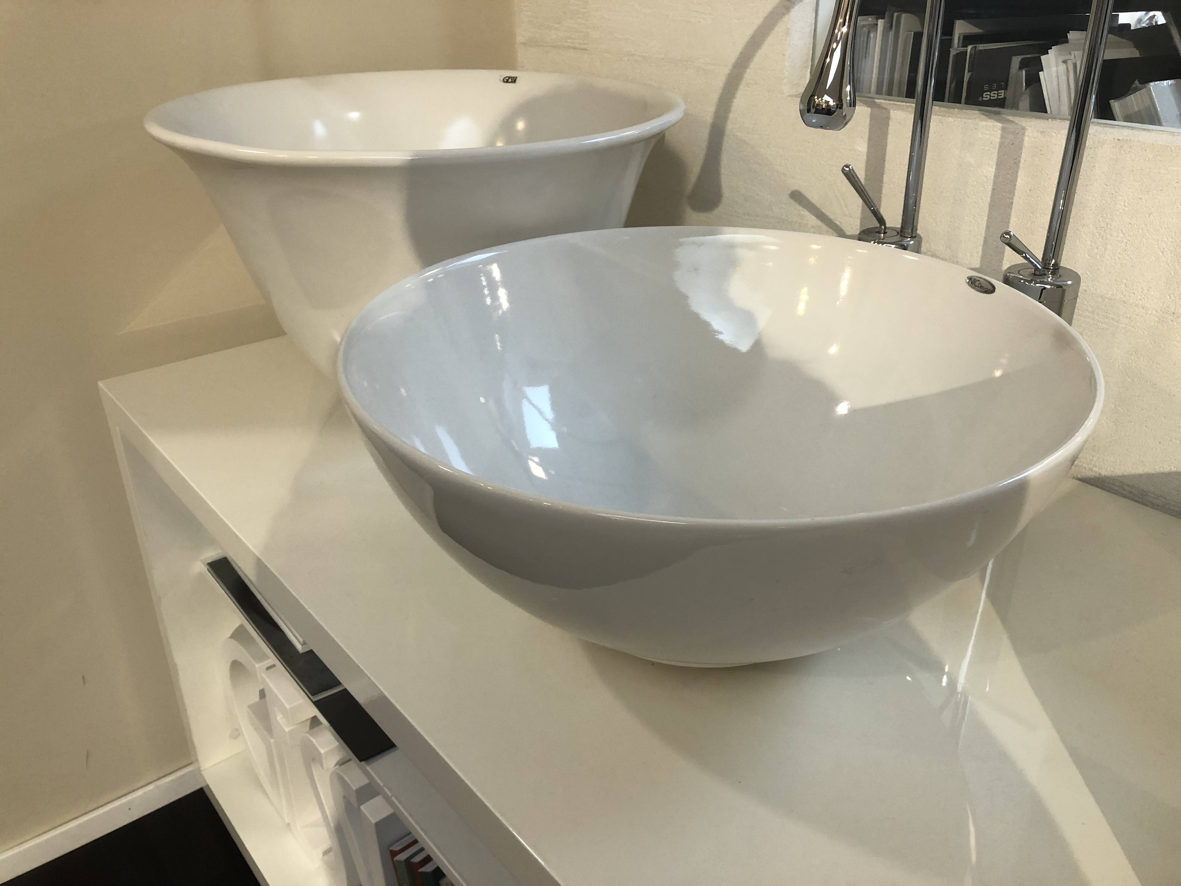 Lavabo tondo da appoggio offerta Pellizzari arredo bagno sconto