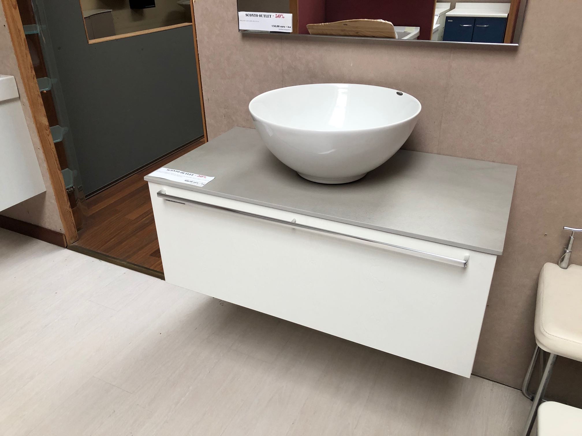 Mobile bagno in laminato occasione Pellizzari