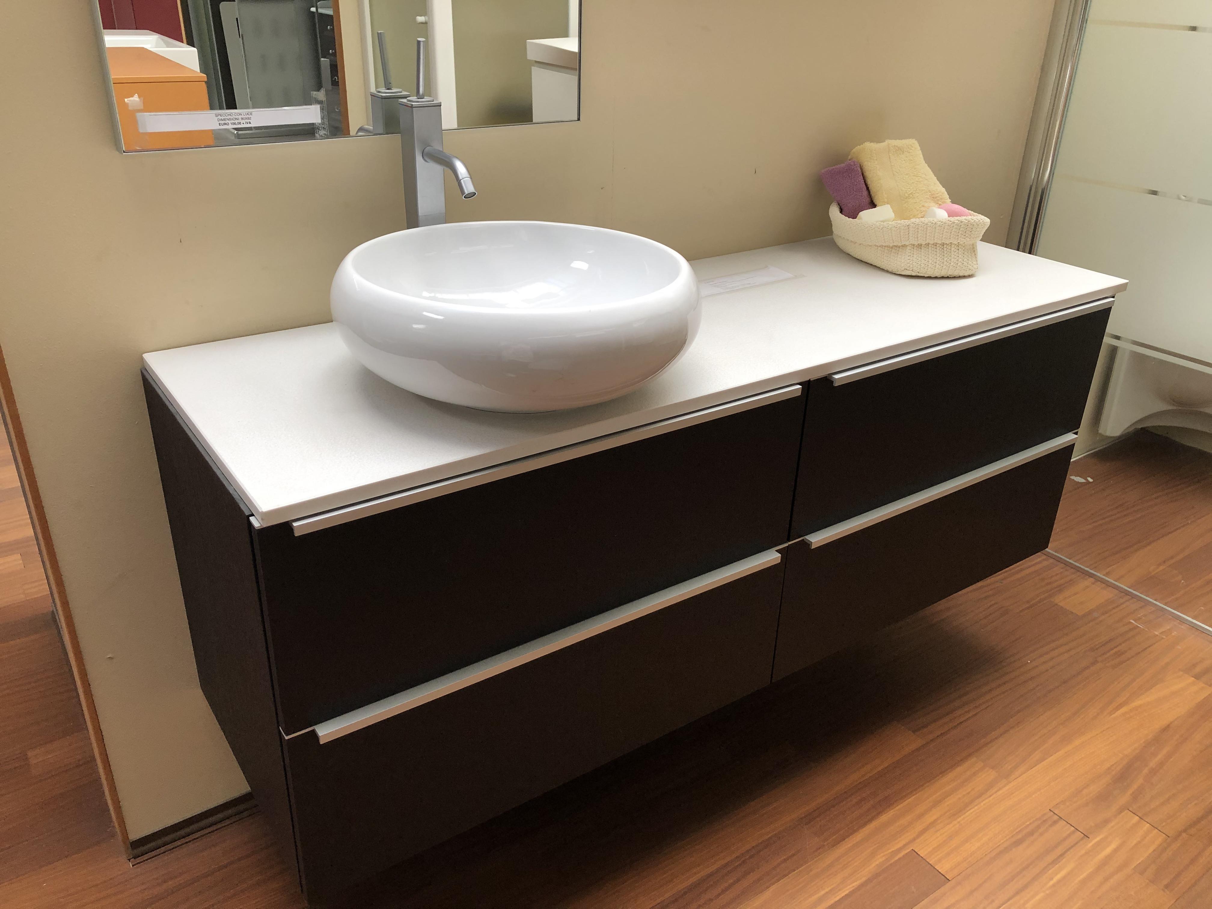 Mobile bagno in legno offerta Pellizzari outlet