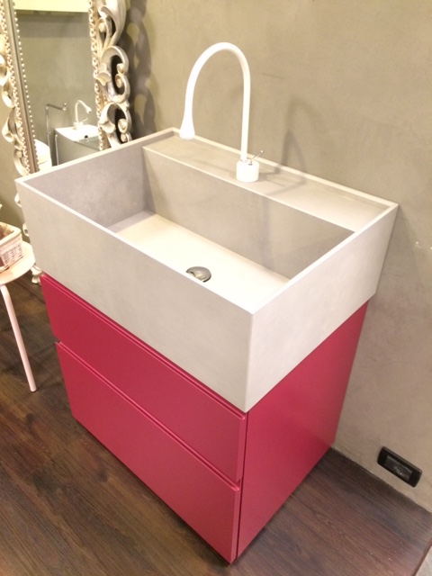 mobile pavimento lavabo gres capiente, prezzo outlet arredobagno Vicenza