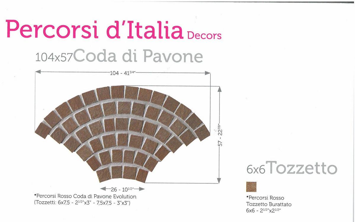 Nell'immagine si vede un pavimento effetto porfido da esterni Keope Rosso