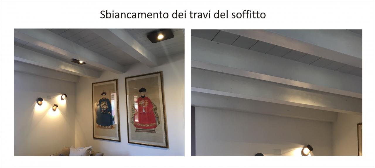 sbiancamento travi