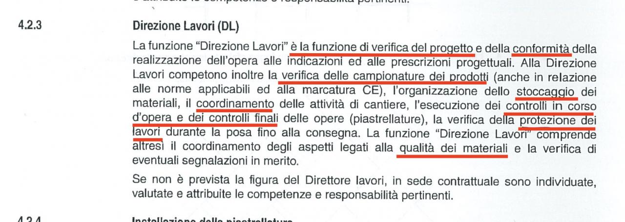 COMPITI DEL DIRETTORE LAVORI