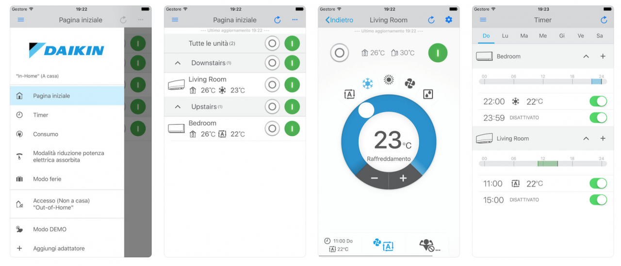 Controllo da remoto di un condizionatore mediante APP