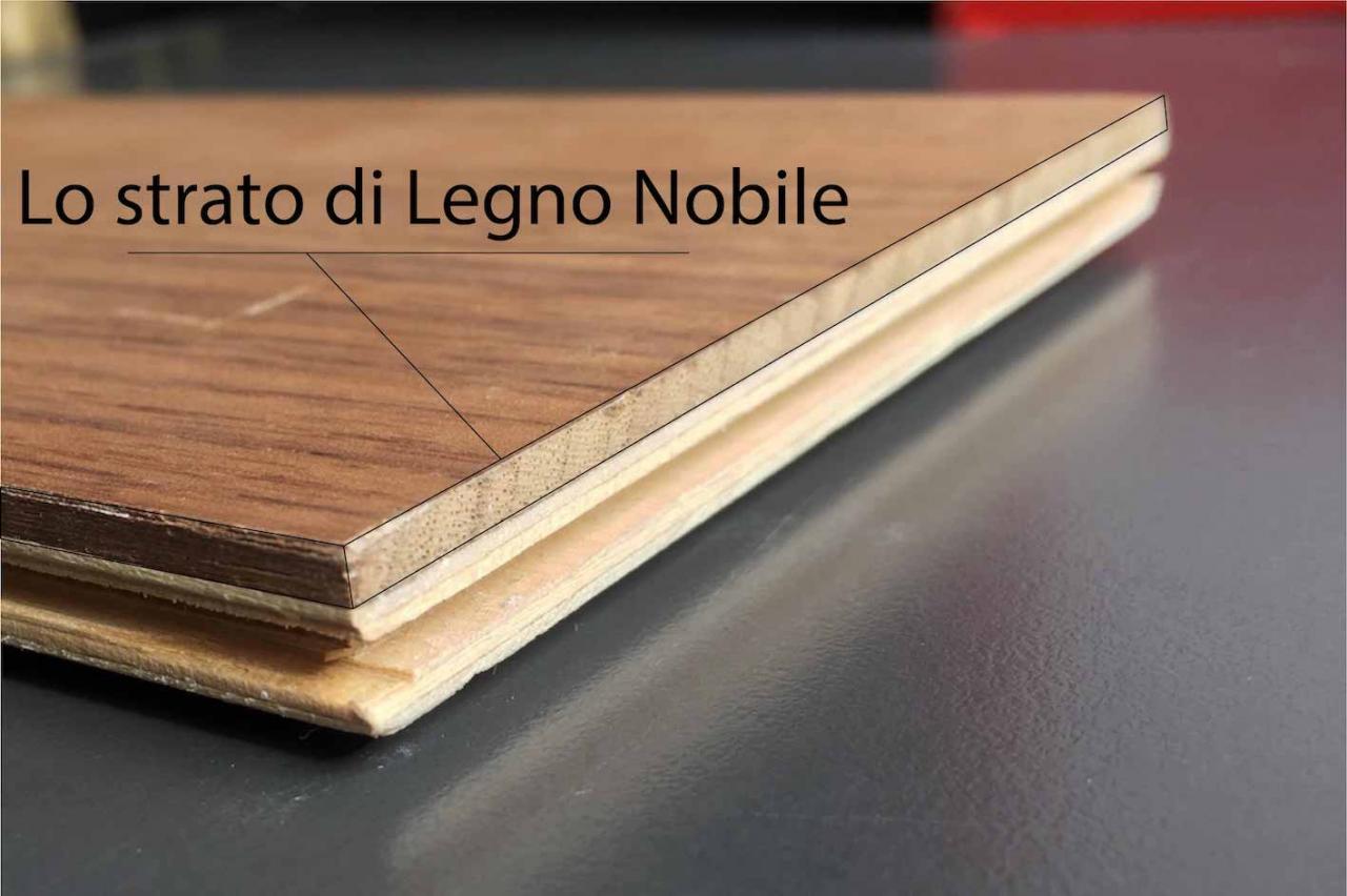 lo strato nobile nel parquet prefinito