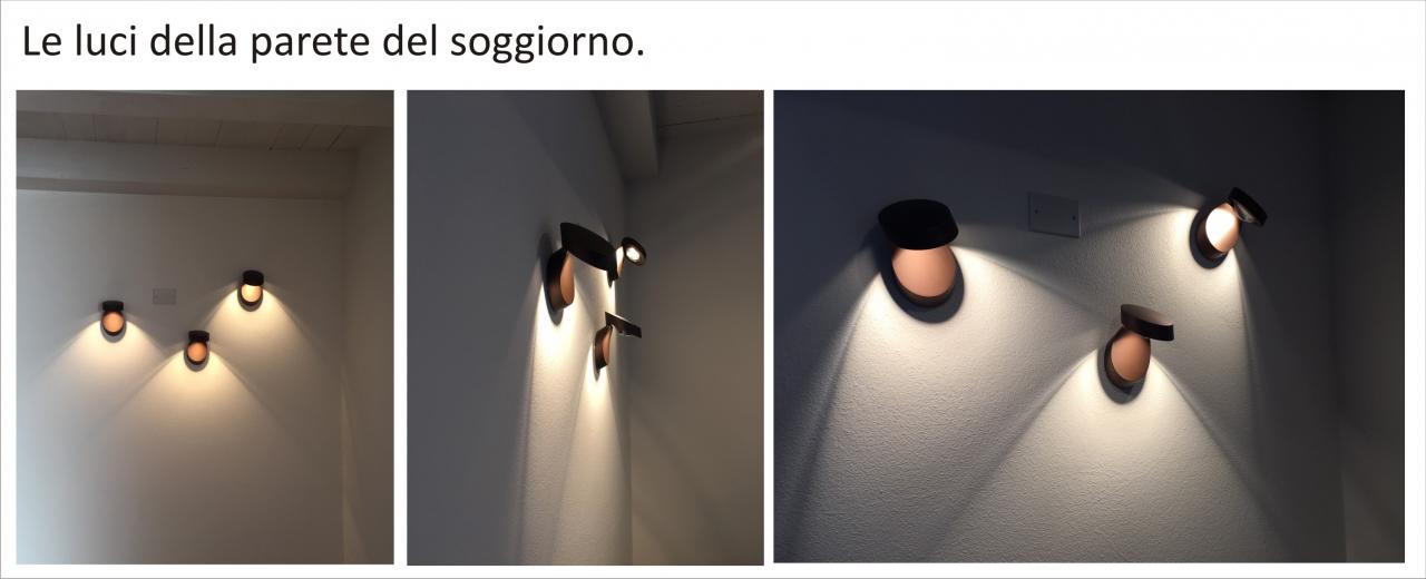 Luci parete soggiorno