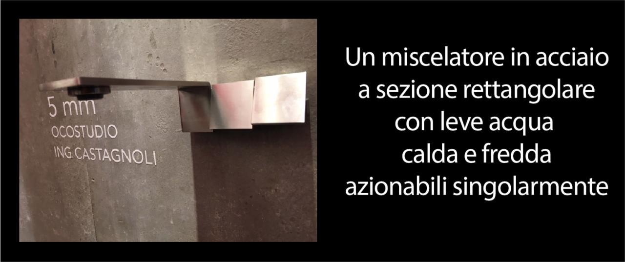 miscelatore acciaio negozio bagno vicenza