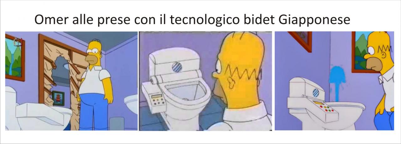 Simpson ed il bidet japan