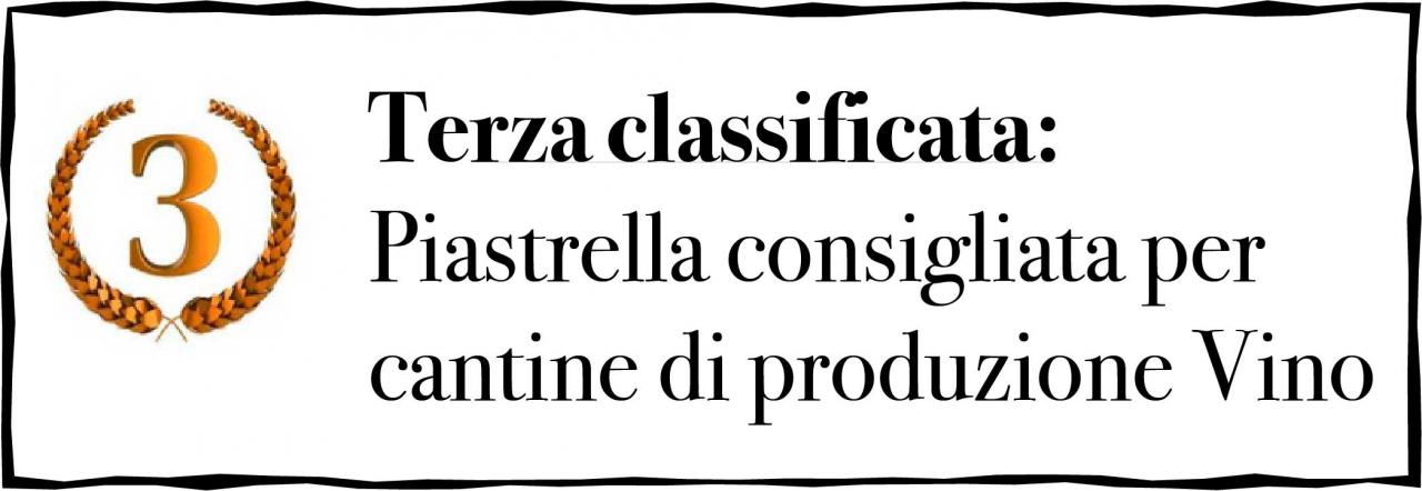 piastrella terza classificata cantina