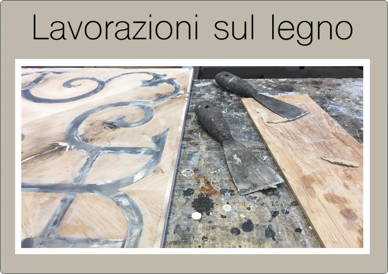 Lavorazioni sul parquet