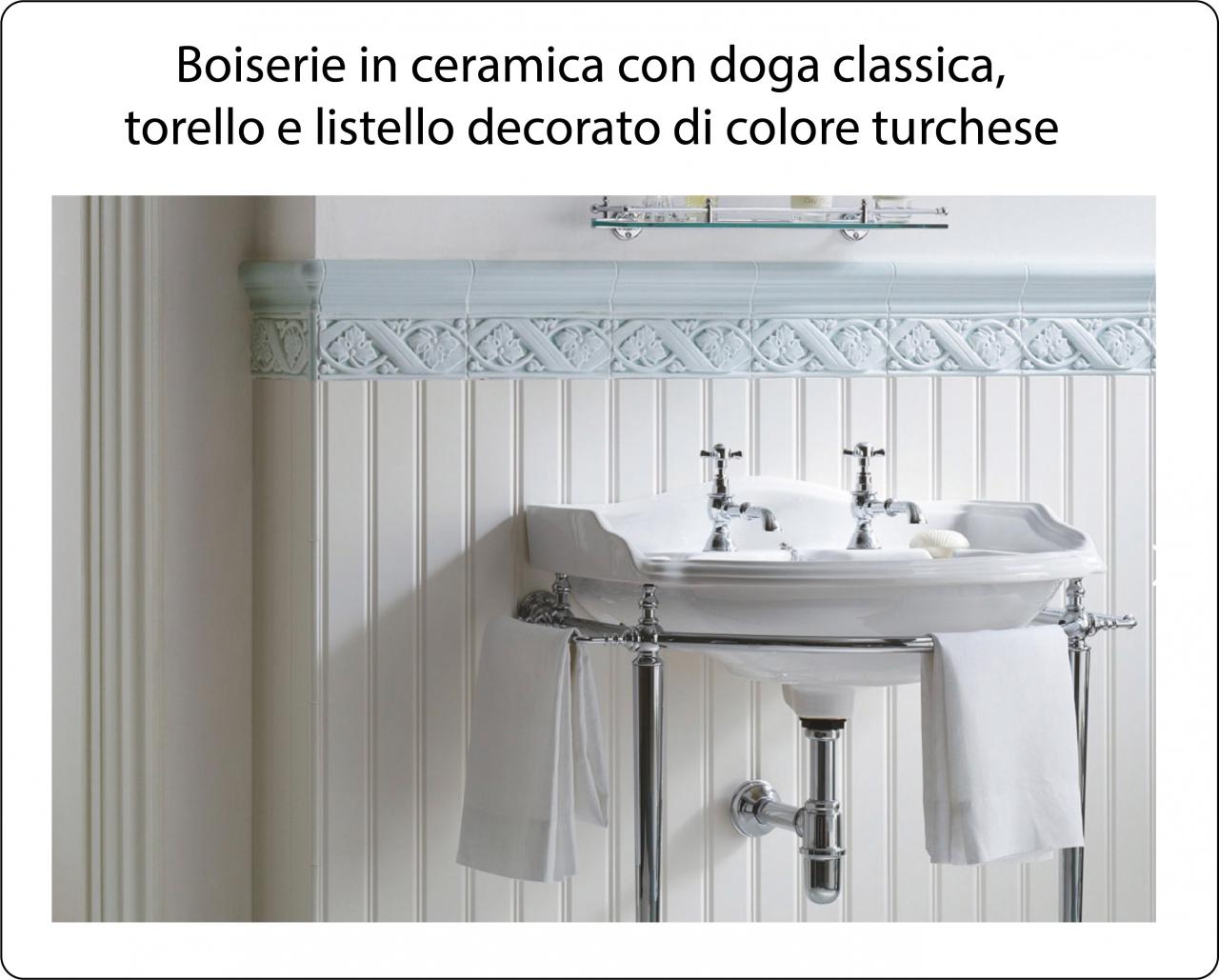 Piastrelle per boiserie classica da bagno a Vicenza