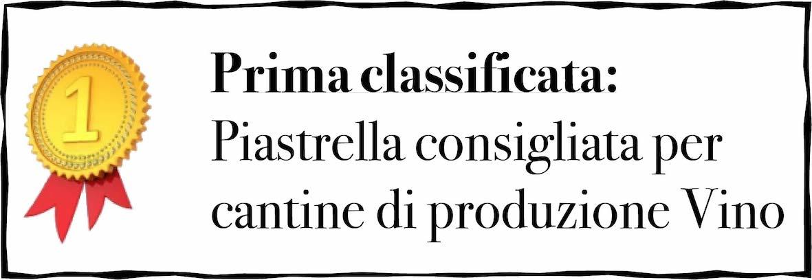 Prima piastrella classificata per cantine