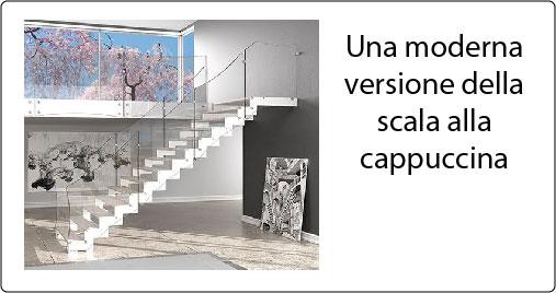 scala con gradini alla cappuccina