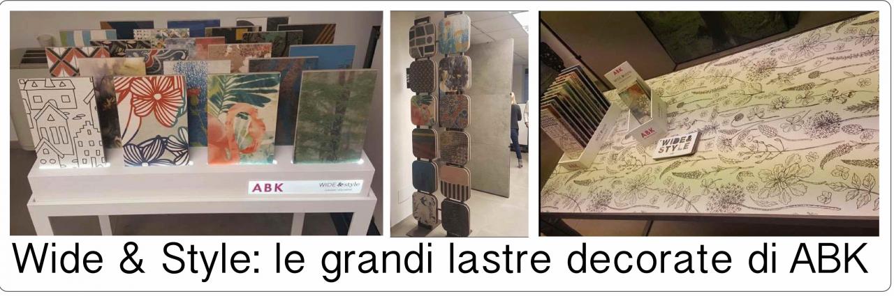 Grandi Lastre in gres decorate