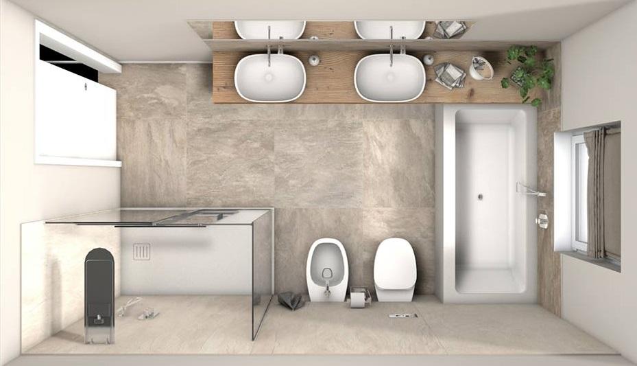 bagno moderno progetto ristrutturazione Vicenza bagni Verona