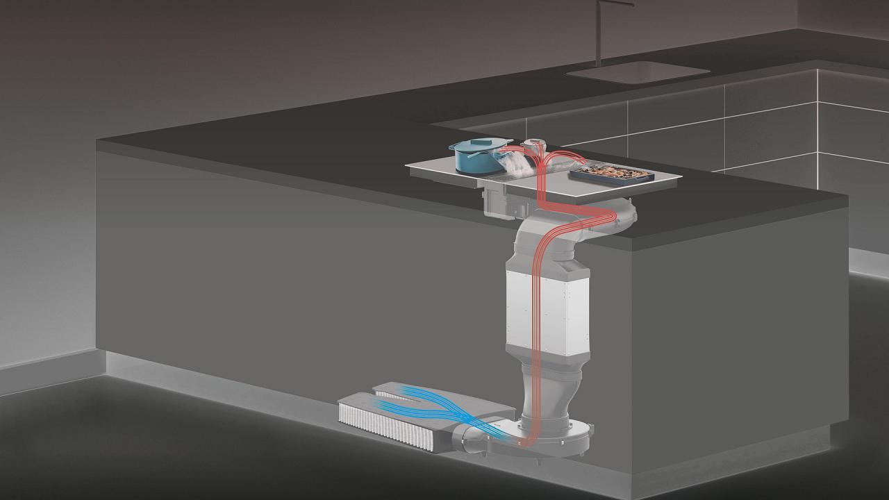 sistema filtrante cucina cappa bora