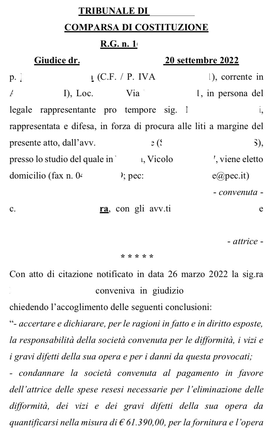 problemi con le piastrelle: comparsa di costituzione