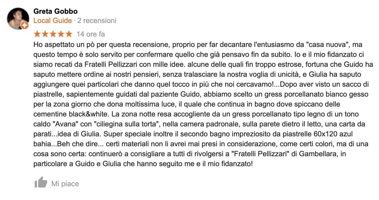 fratelli pellizzari gambellara opinioni guido giulia