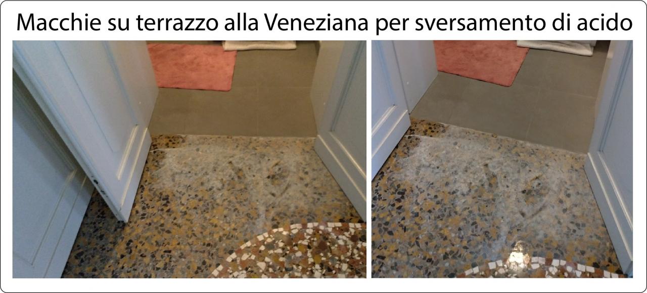 Macchia veneziana da acido come rimediare