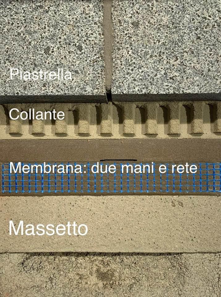 Membrana mapelastic per impermeabilizzare massetti esterni