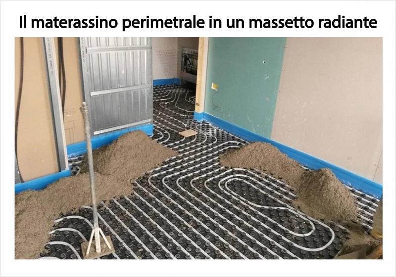 massetto impianto radiante materassino perimetrale 