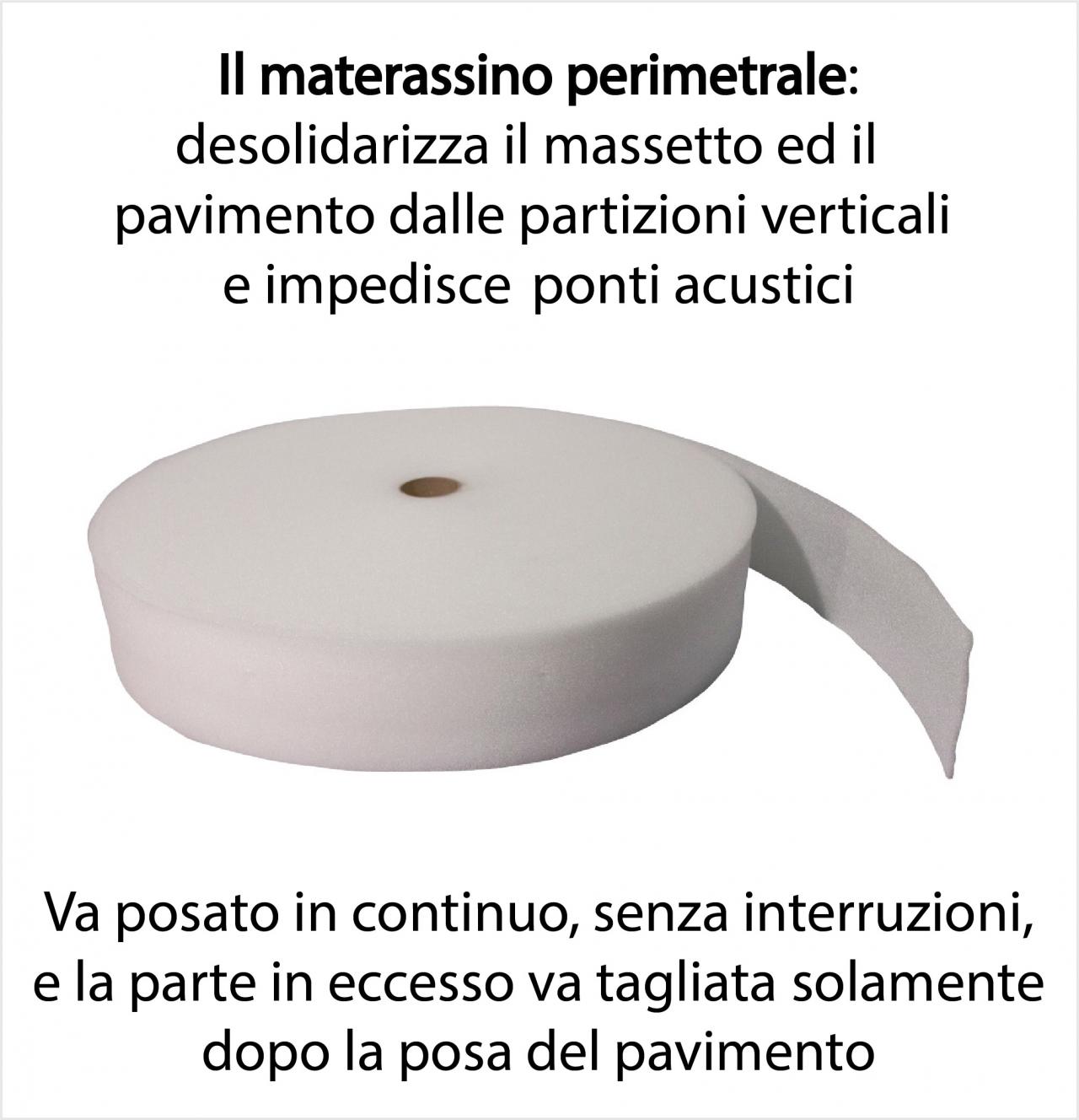 Il materassino perimetrale per la posa di un massetto