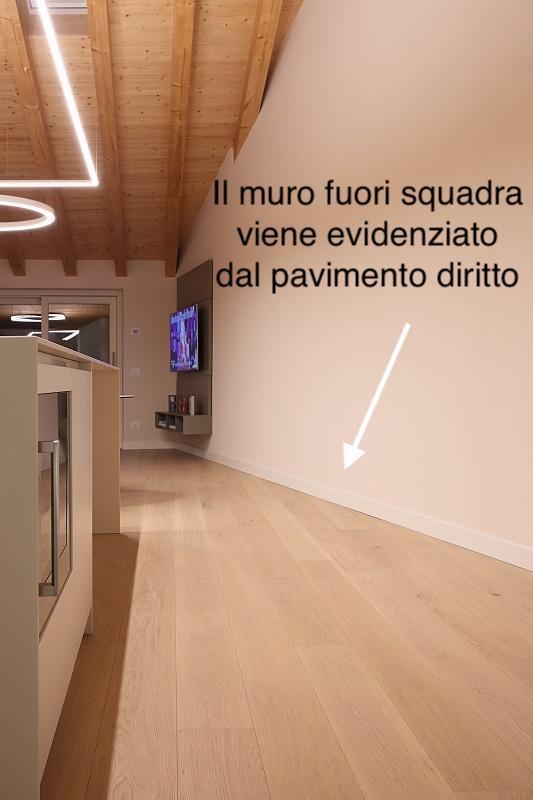 muro fuori squadra pavimenti diritti